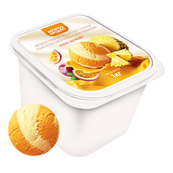 «MOROZPRODUCT» pineapple-passion fruit with a layer of creamy sorbet in ditches